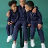 Space Kids Fleeced Tracksuit Ribbed Cotton - Image 2