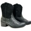 Venti Black Mid Calf Western Boot - Image 3
