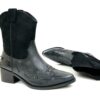 Venti Black Mid Calf Western Boot - Image 4