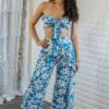 Creating Moments Ruffle Flower Print Pant Set - Image 2