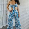 Creating Moments Ruffle Flower Print Pant Set - Image 6