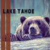 Lake Tahoe Bear on log YP6506 Charcoal - Image 2
