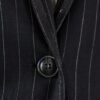 Black Pinstripes Suit Blazer - Image 7