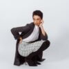 Worsted Flannel Long Trench Coat - Gray - Image 4