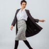Worsted Flannel Long Trench Coat - Gray - Image 2