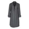 Worsted Flannel Long Trench Coat - Gray
